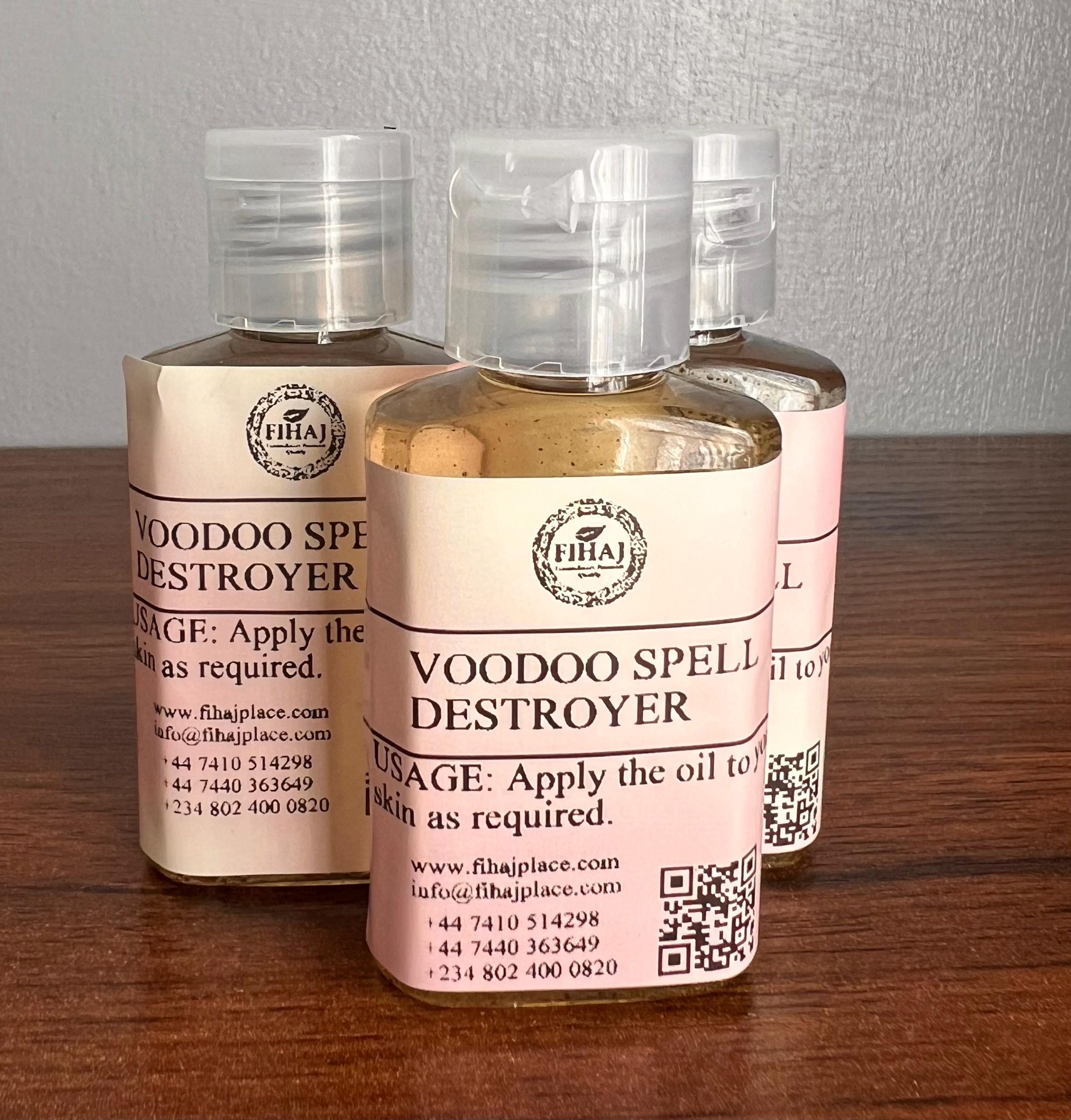 Voodoo Spell Destroyer Oil, remove evils jinx spell