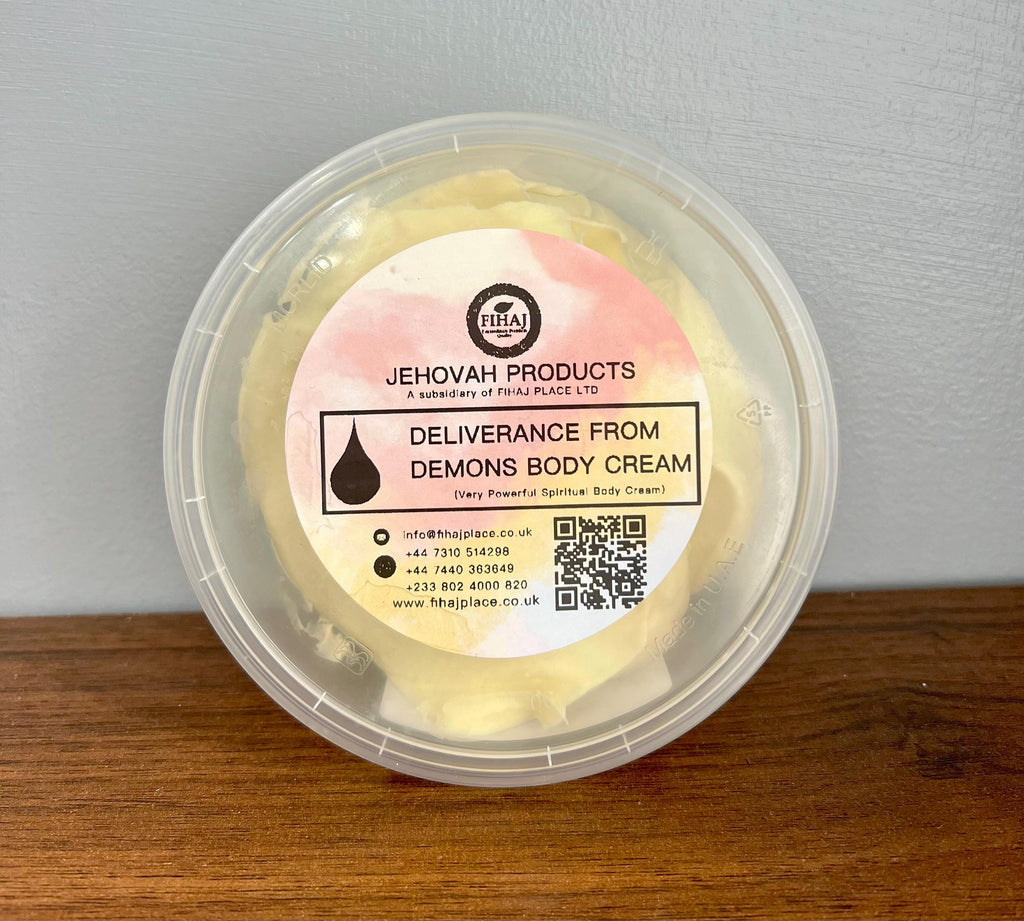 Deliverance from demons body cream
