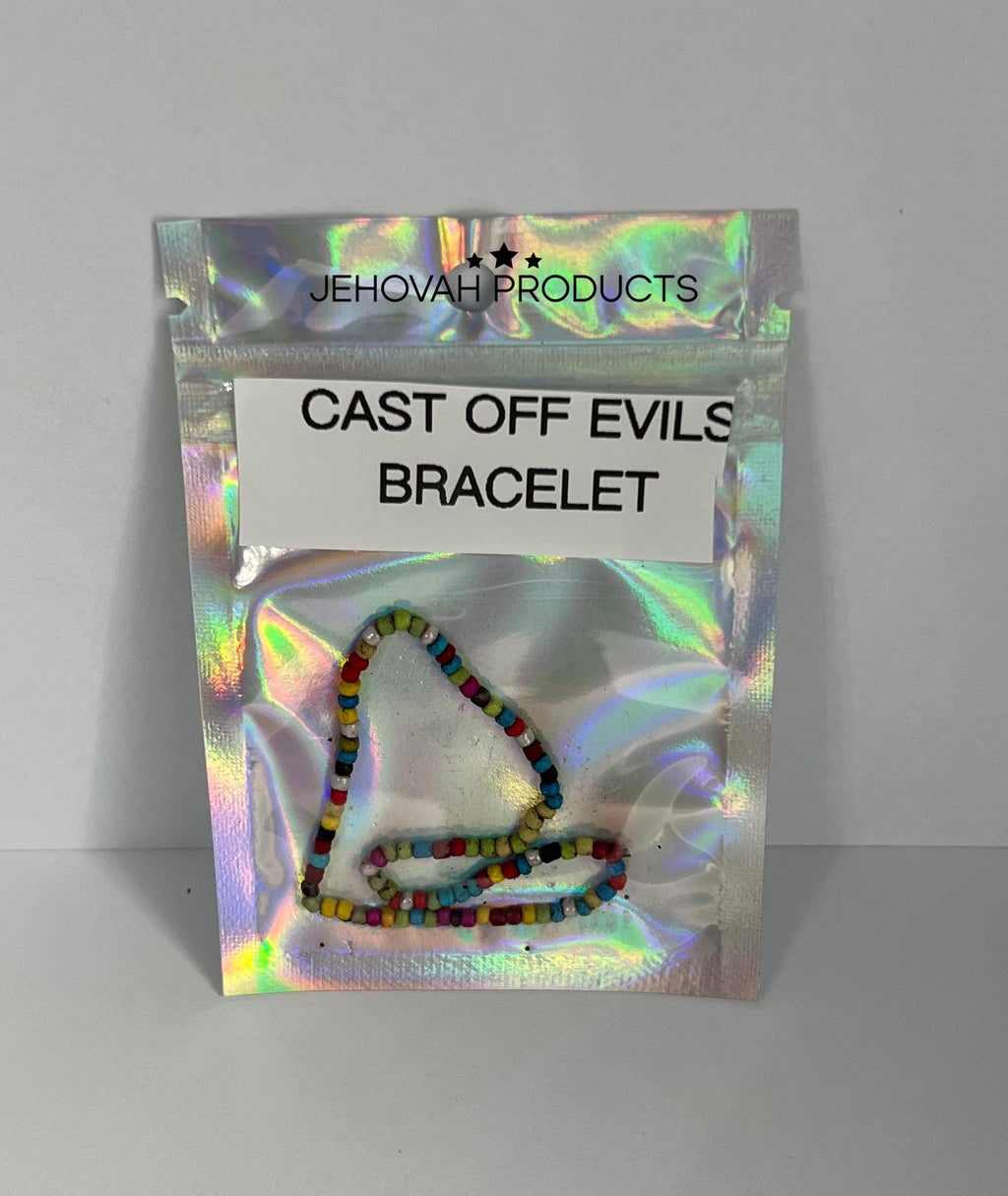 Cast off evils ankle bead